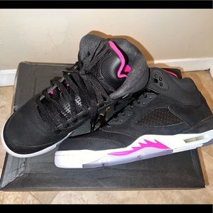 Air Jordan Retro 5 Pink and Black